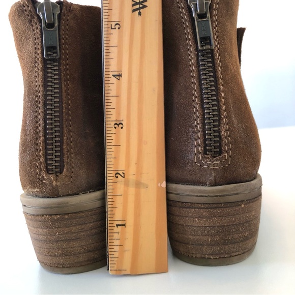 Very Volatile Los Angeles Aldworth Brown Suede Zip Ankle Bootie Women’s 8.5 Cute - Picture 9 of 17